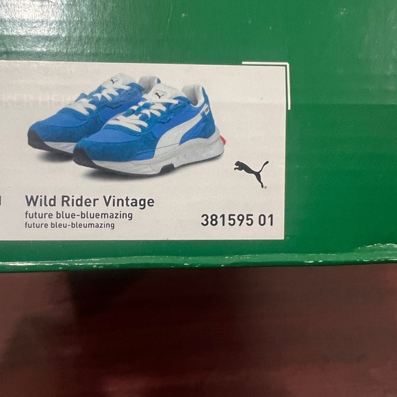 Puma, Wild Rider Vintage, 381595 01, Blue & White - Picture 2 of 16